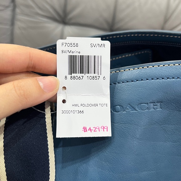 COACH Men Heritage Leather Foldover Bag F70558 Detachable shoulder strap - Picture 8 of 8